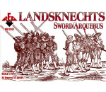 Red Box 72057 - Landsknechts (Sword/Arquebus) 16th centu 